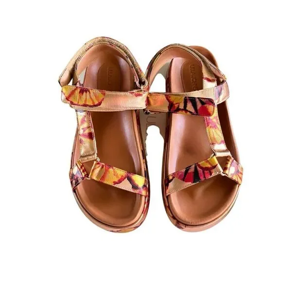 ULLA JOHNSON Astra Sandal in Rose Gold Leather New With Box Size 37